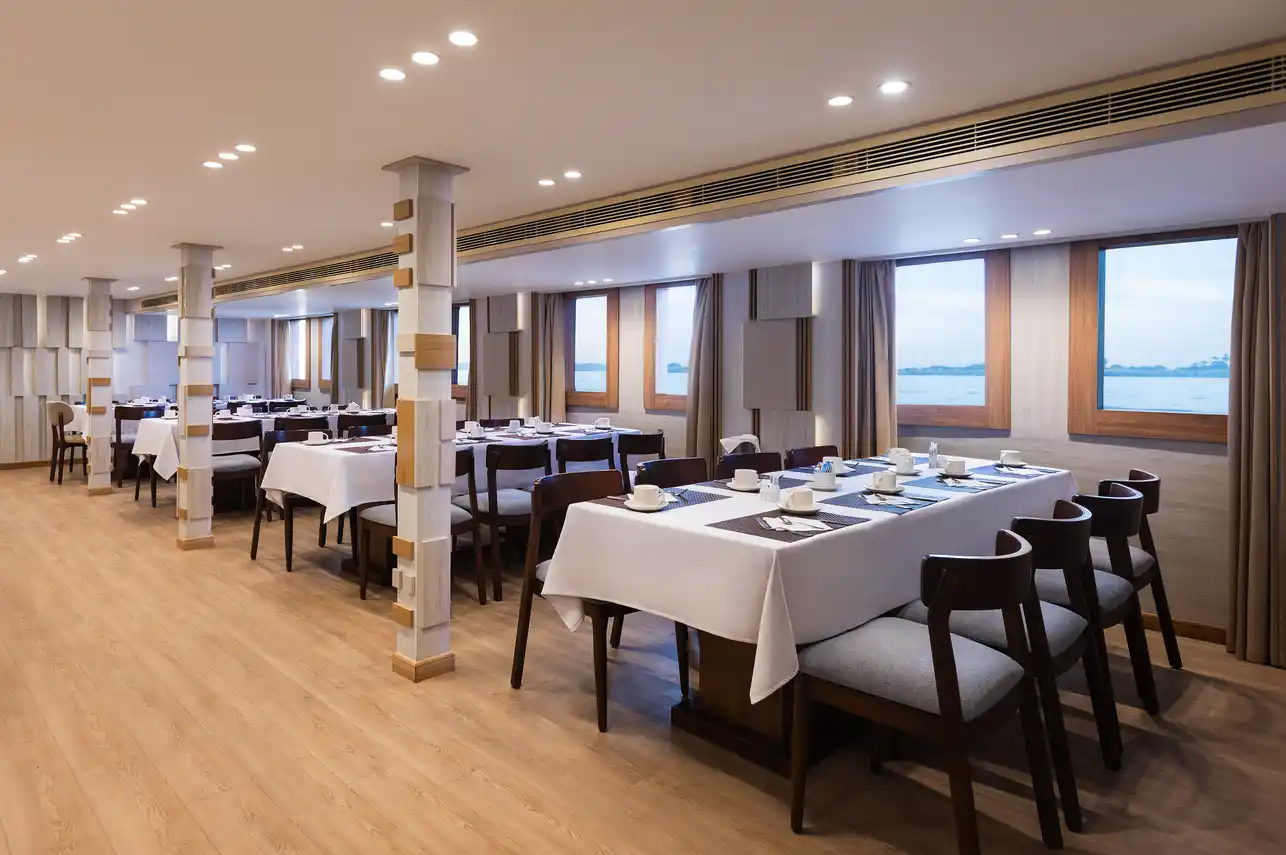 Restaurant aboard the MS Alma Nile Cruise Nile cruise